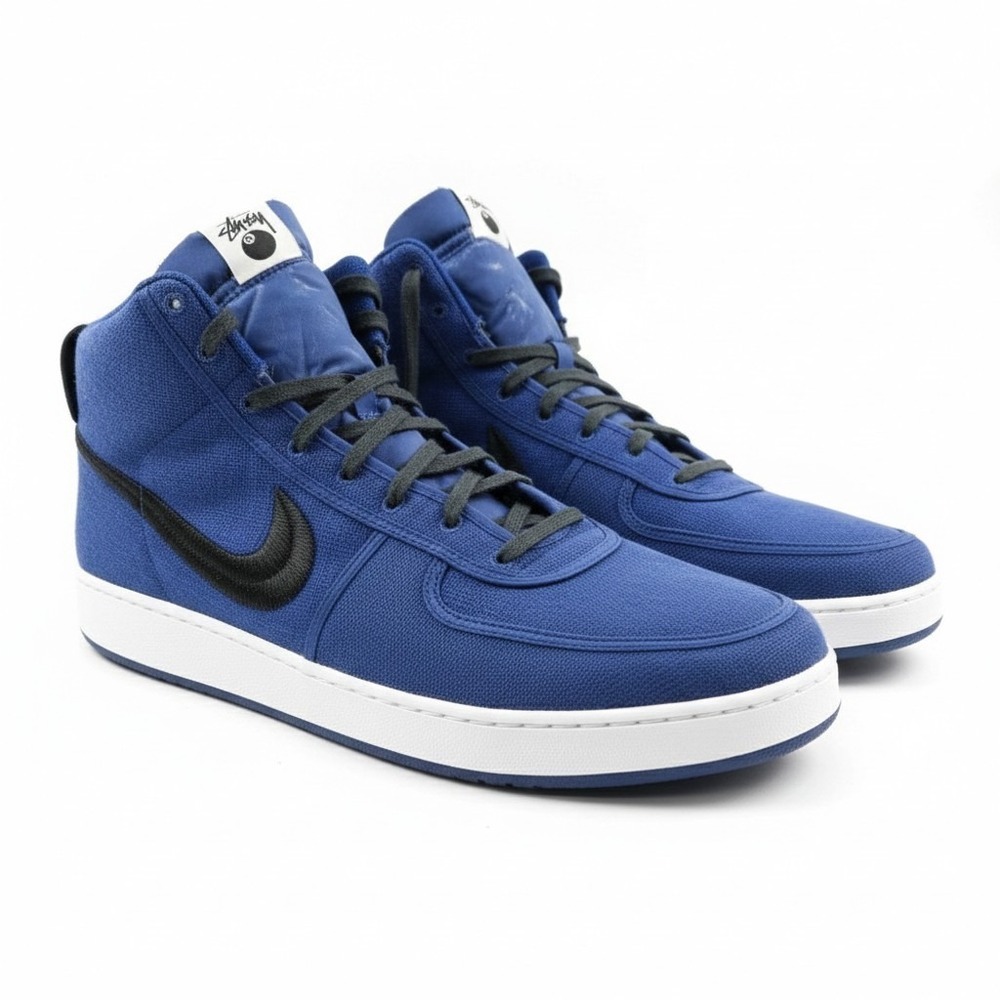 Nike x Stussy‎ Vandal High SP Deep Royal Blue Size 18 DX5425-400 New w/ Laces